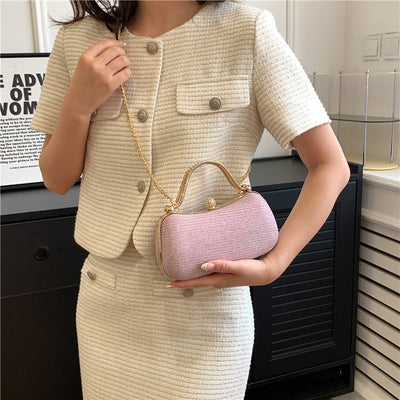 Bolso de noche mujer con detalle brillante con asa joya - Dhalia