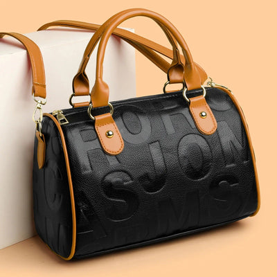 Bolso de mano para mujer piel sintética grabado en relieve - Yanelis