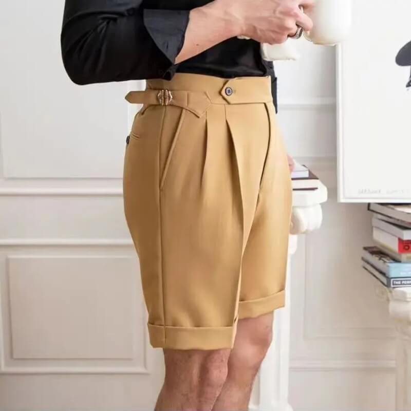 Pantalones cortos para hombre, modernos y desenfadados, hasta la rodilla