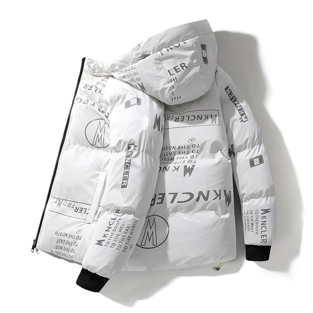 Chaqueta acolchada para hombre efecto vinilo con capucha - Lanuz