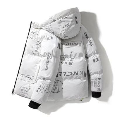 Chaqueta acolchada para hombre efecto vinilo con capucha - Lanuz