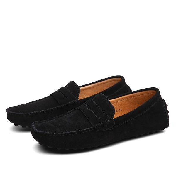 Mocasines hombre gamuza genuina estilo casual - Larkstone