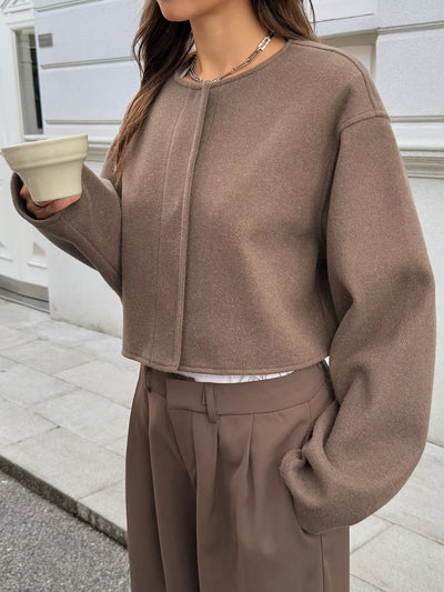 Chaqueta corta de lana para mujer - Sabrina