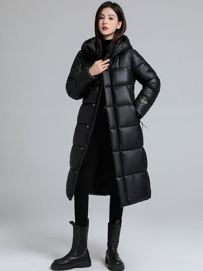 Chaqueta larga para mujer efecto acolchado - Eryndel