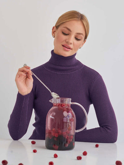 Jersey de canale para mujer de cuello alto - Itzel