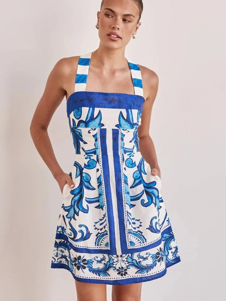 Samira - Vestido Estampado de Verano para Mujer