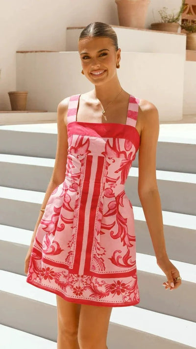 Samira - Vestido Estampado de Verano para Mujer
