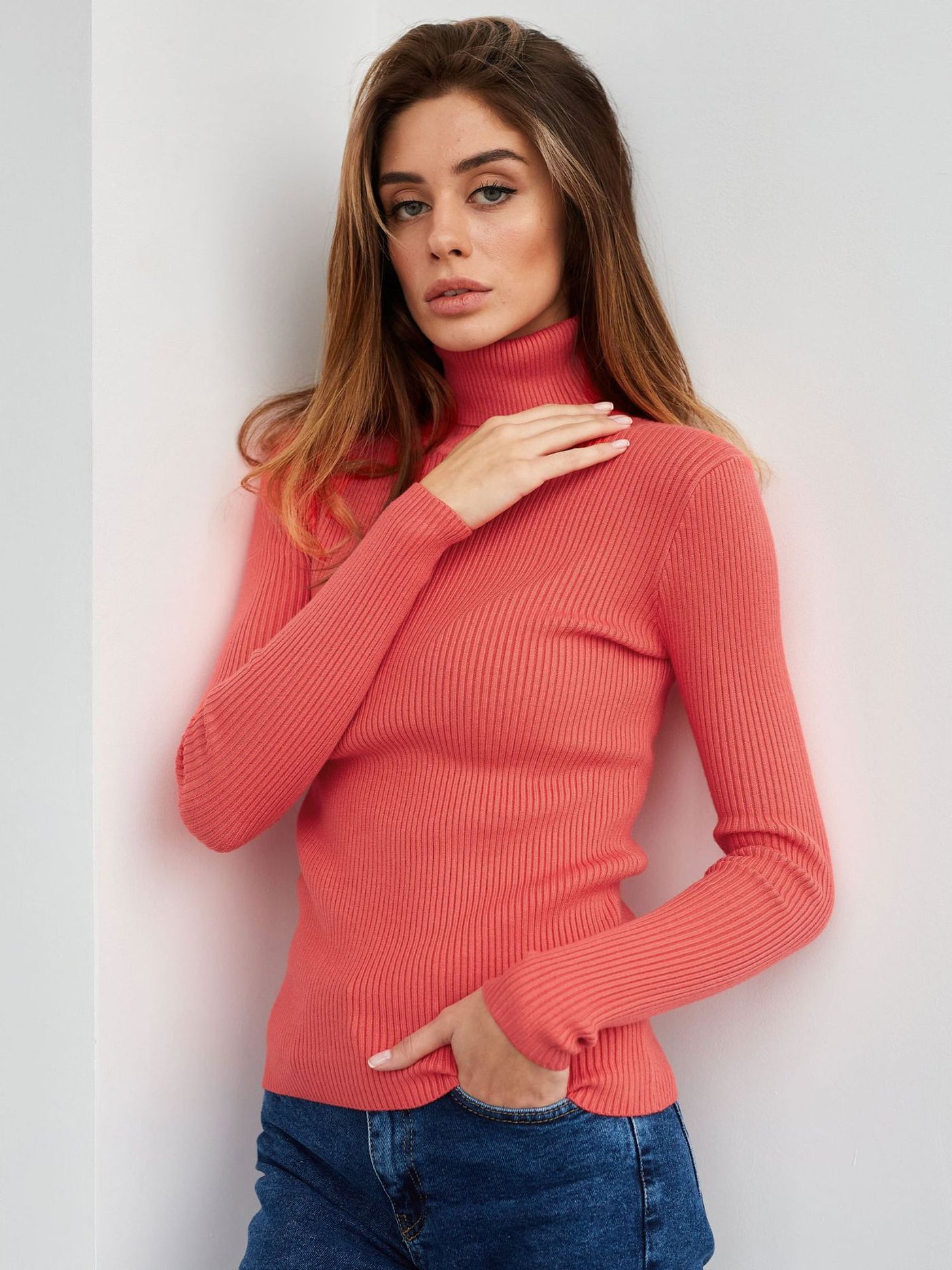 Jersey de canale para mujer de cuello alto - Itzel