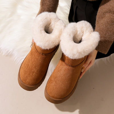 Botines de invierno para mujer con lazo y forro térmico - Bianka
