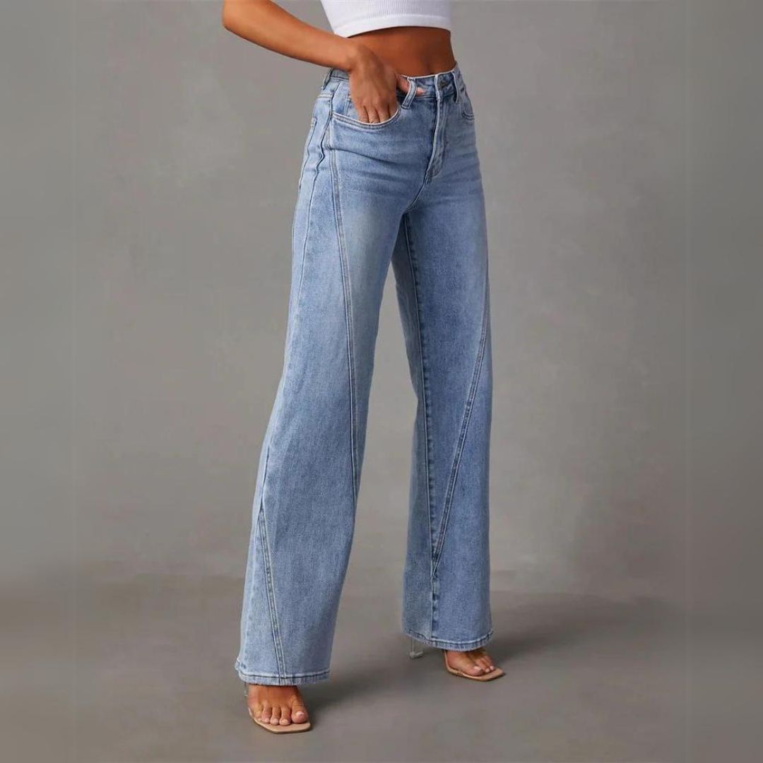 Pantalones clásicos de ocio para mujer - Pernera recta