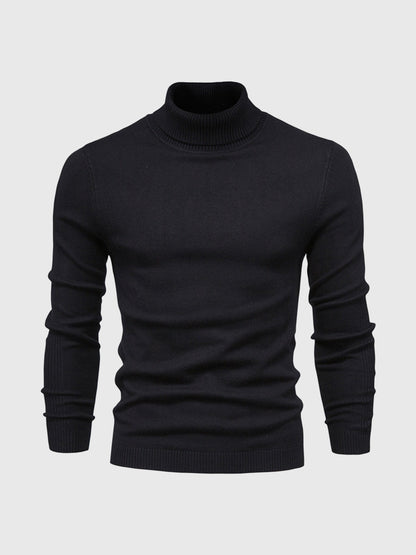 Jersey de cuello alto para hombre, lavable