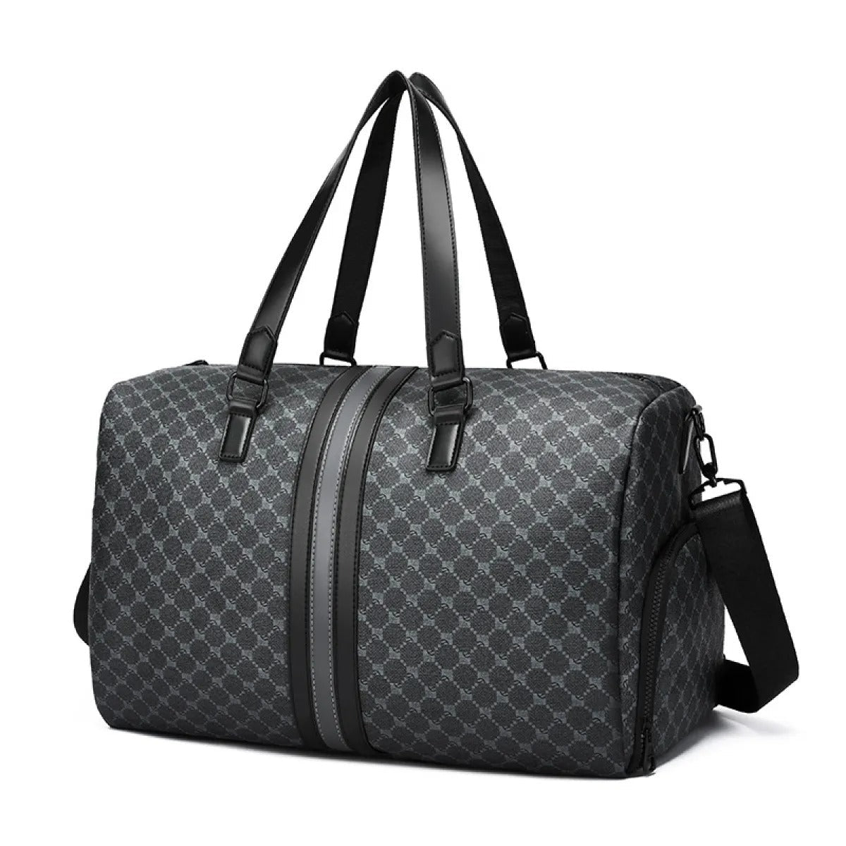 Bolso de viaje para hombre diseño ajedrezado con doble asa reforzada - Mauro