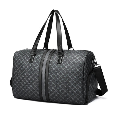 Bolso de viaje para hombre diseño ajedrezado con doble asa reforzada - Mauro