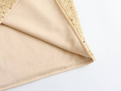 Vestido para mujer efecto aplicaciones luminosas - Sarynne