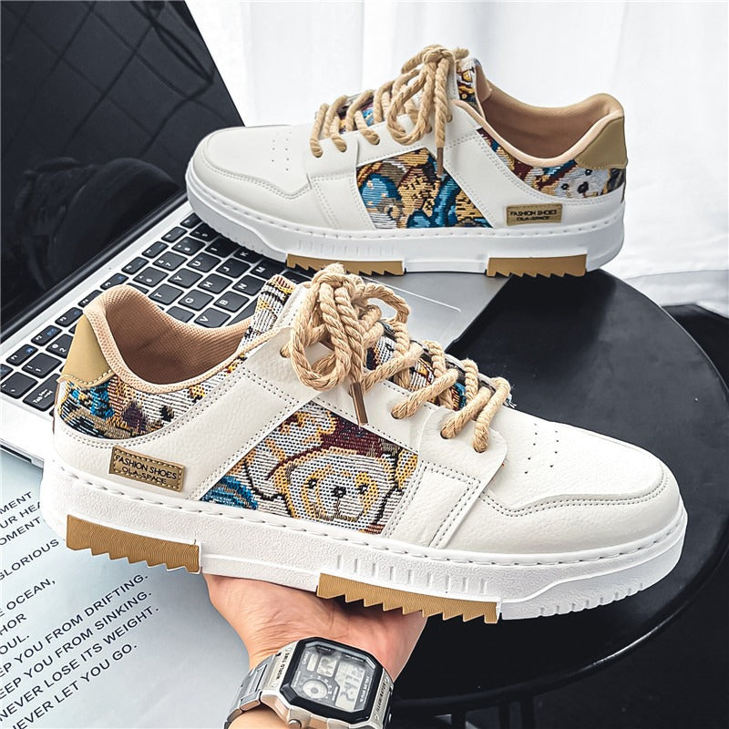 Zapatillas deportivas hombre panel bordado estilo casual - Elías