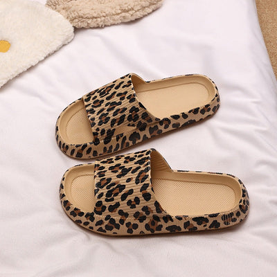 Zapatillas de casa mujer con estampado de leopardo - Malika