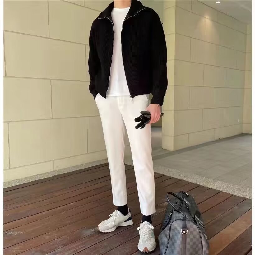 Chaqueta de punto para hombre con cremallera - Lennart