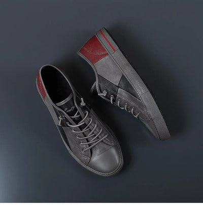 Zapatillas casuales hombre bloques de color cuero sintético - Tomás