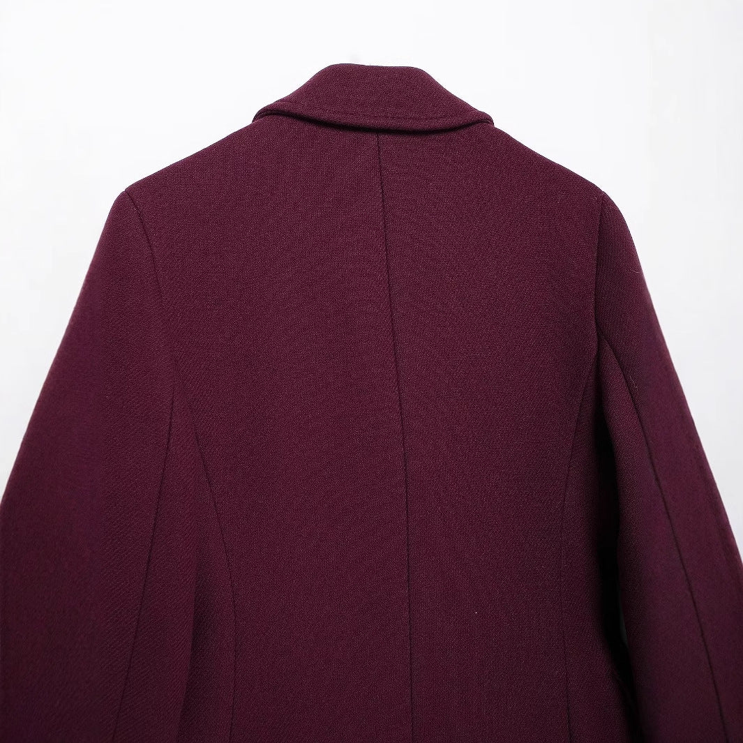 Abrigo de temporada con doble botonadura para mujer - Eline