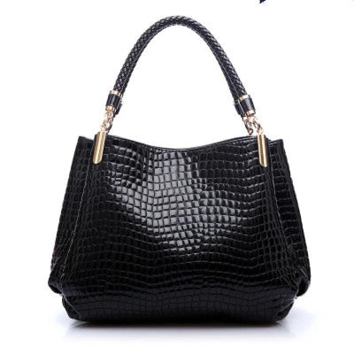 Bolso de hombro mujer con textura efecto brillante - Isadora