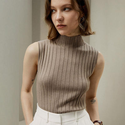 Lucy - Camiseta sin mangas con escote redondo