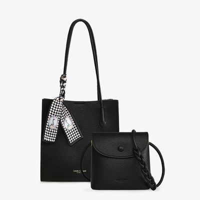 Bolso shopper para mujer polipiel texturizada con bolso cruzado incluido - Renata