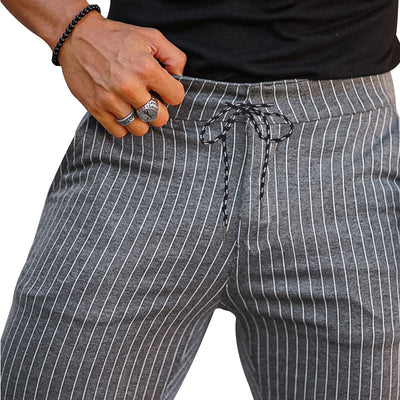Pantalón casual hombre rayas verticales slim fit - Érick