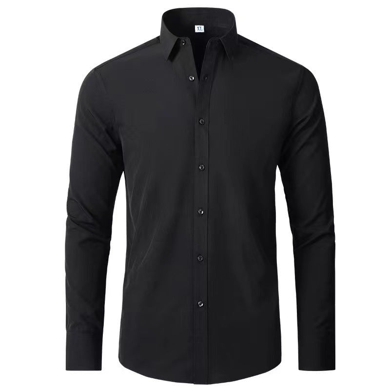 Gary - Camisa para hombre con elasticidad y protección contra arrugas