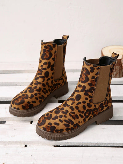 Tarna - Botines con estampado de leopardo