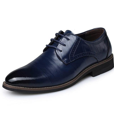 Zapatos casual con cordones de piel para hombre - Henrik