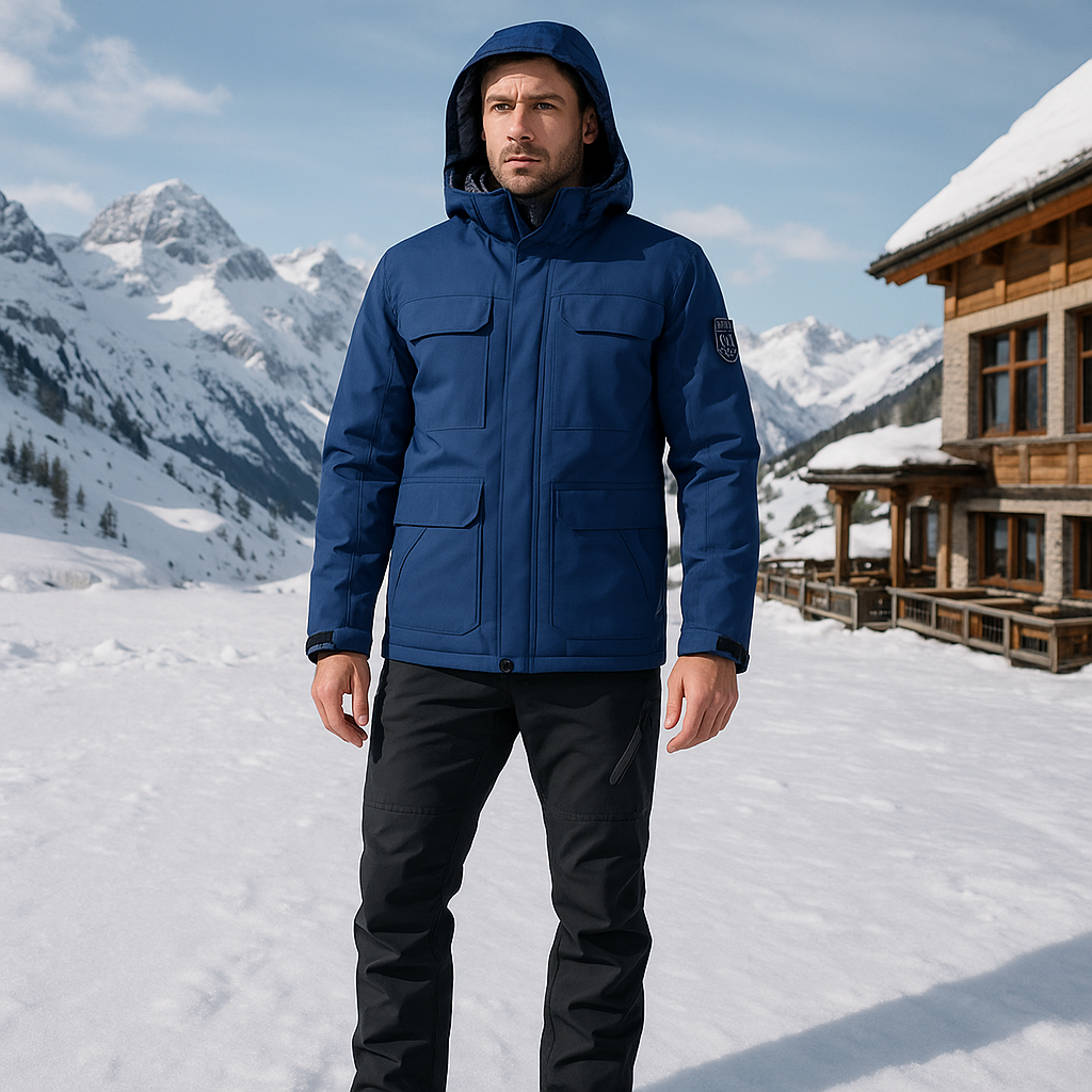 Chaqueta de esquí para hombre impermeable y cortaviento - Frostmark
