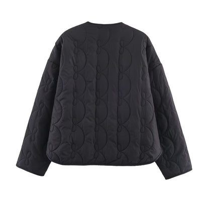 Chaqueta acolchada con patrón de lazos - Maeren