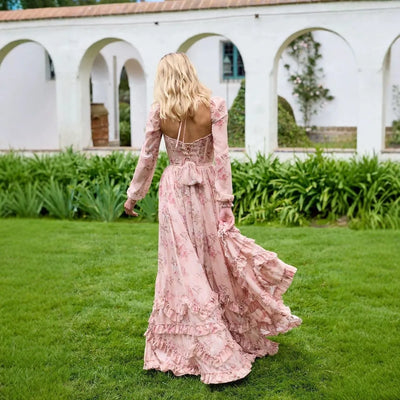 Isis - Vestido con Tirantes y Estampado Floral Único