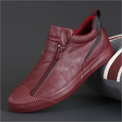 Zapatillas hombre polipiel cremalleras dobles estilo casual - Iván