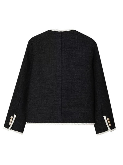 Chaqueta corta de mujer con botones decorativos -  Alida