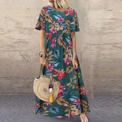 Lotte - maxivestido floral vibrante para un look elegante