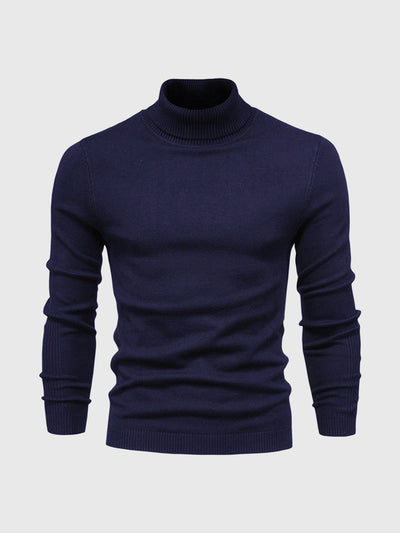 Jersey de cuello alto para hombre, lavable