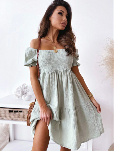 Cecily - Vestido con hombros al aire