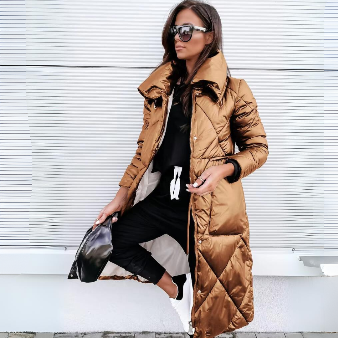 Abrigo elegante acolchado mujer - Elara
