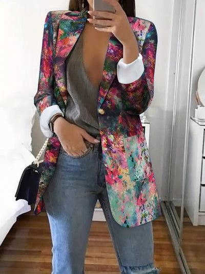 Monita - Colorido traje de ocio de estilo americano