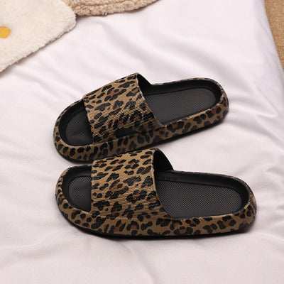 Zapatillas de casa mujer con estampado de leopardo - Malika