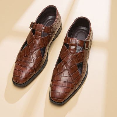 Zapatos formales hombre diseño calado cuero elegante - Ferrano