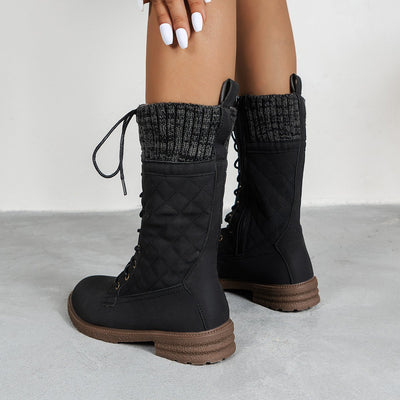 Botas altas acolchadas para mujer - Irina