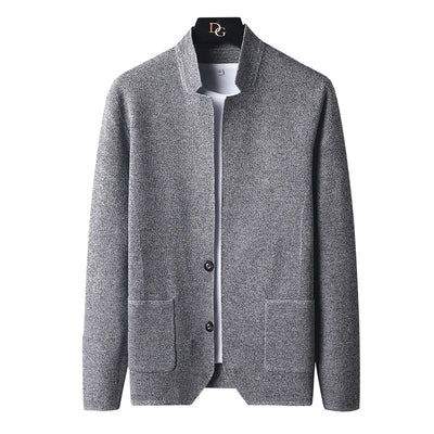 Chaqueta de punto para hombre con cuello mao - Karl