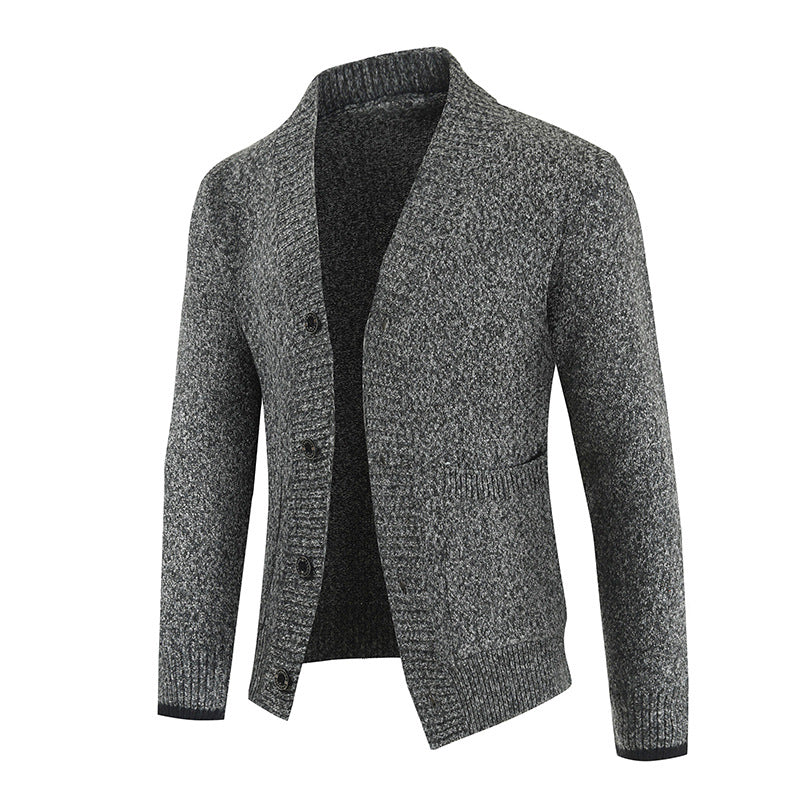 Cardigan de punto para hombre con cuello chal - Emil