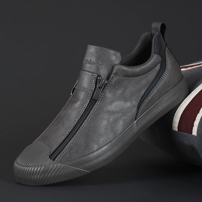 Zapatillas hombre polipiel cremalleras dobles estilo casual - Iván