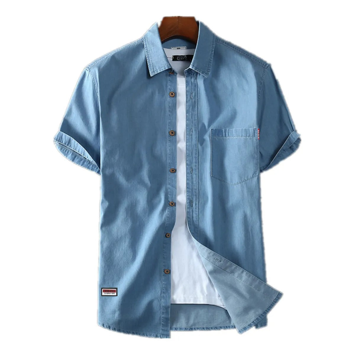 Camisa vaquera hombre manga corta - Denver