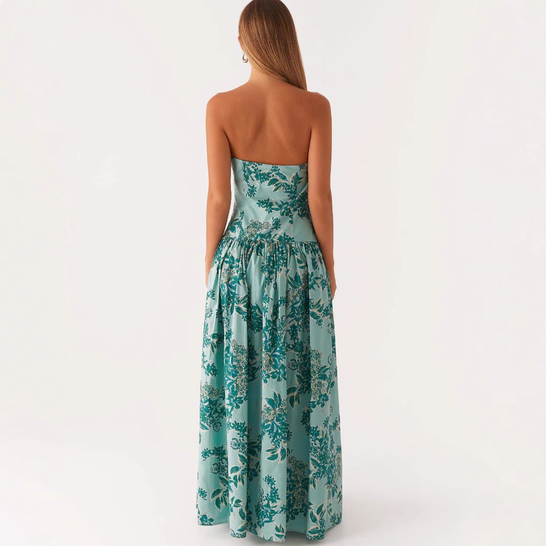 Vestido Largo Estampado Mujer - Selene