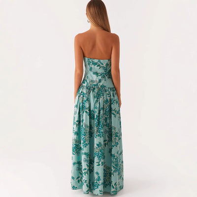 Vestido Largo Estampado Mujer - Selene