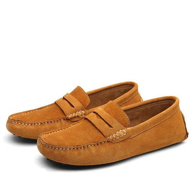 Mocasines hombre gamuza genuina estilo casual - Larkstone